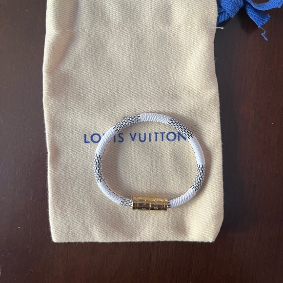 Louis Vuitton Bracelet White and Grey- 17 cm - Picture 3 of 5
